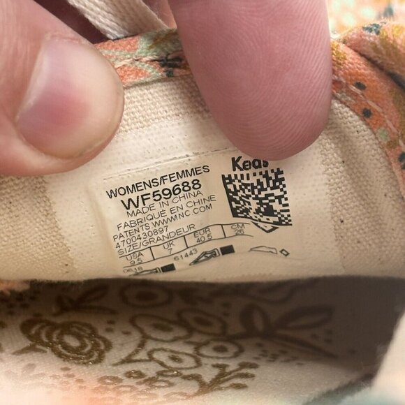 Keds x Rifle Paper Co Pink Floral Shoes Women Size 9.5 Pre-Owned - Good - Picture 10 of 10